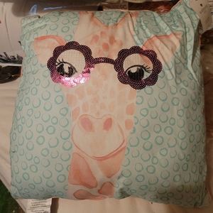 Giraffe throw pillow